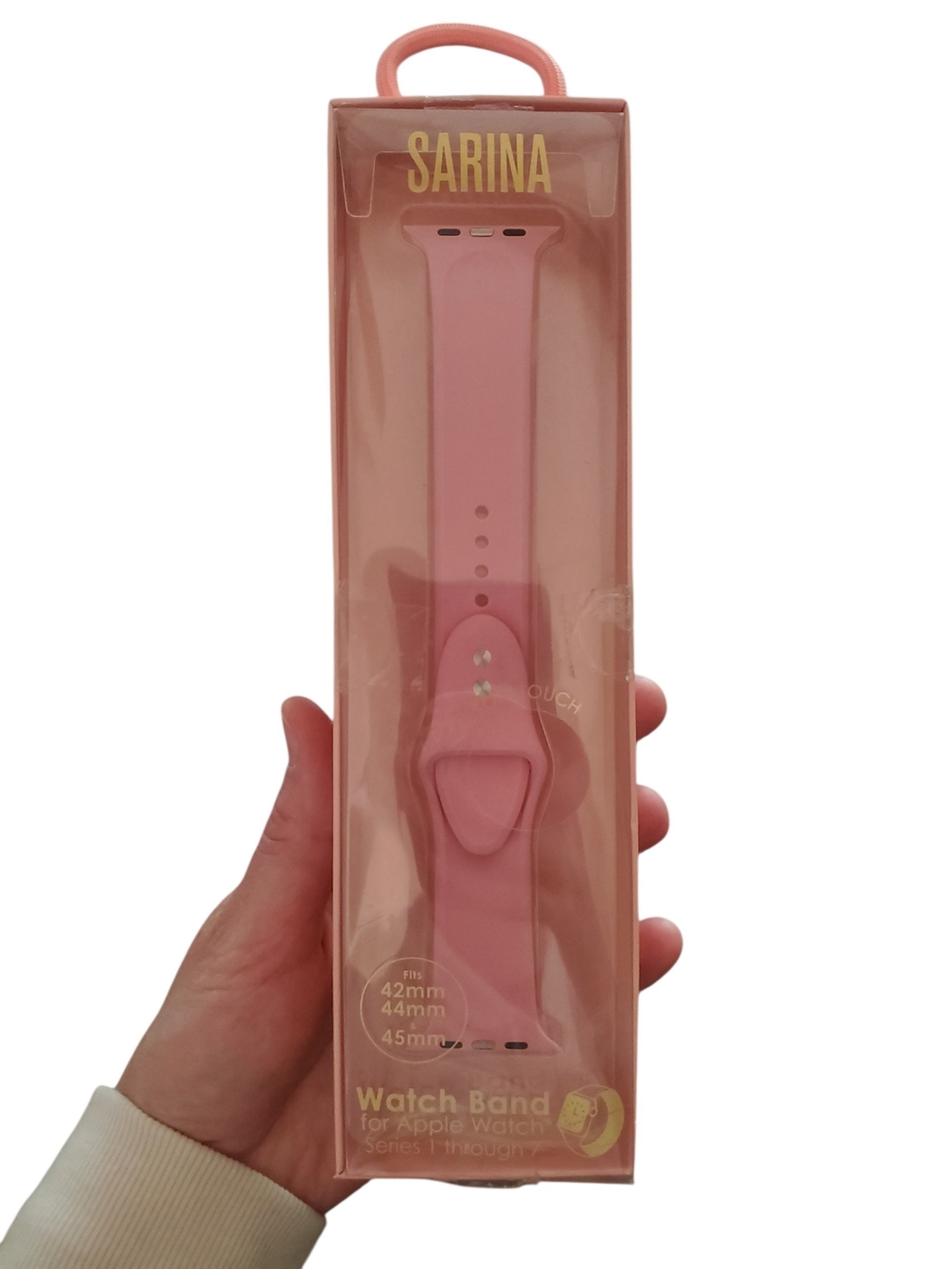 Pink Silicone Apple Watch Band | 42/44/45mm | Series 1-7